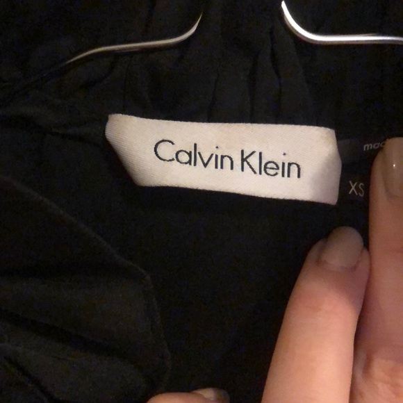 Calvin Klein Black Ruffle Blouse - Picture 2 of 4